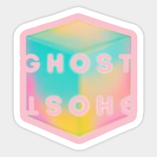 Ghost Cube Illusion Sticker